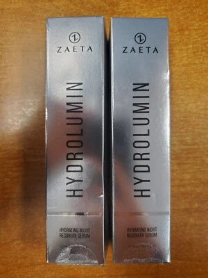 2 Pk: ZAETA Hydrolumin Hydrating Acid Anti-Aging Night Recovery Serum 1.7oz E13D - Image 1 of 4