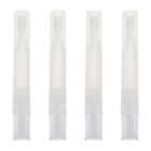  4 Pcs White Abs Refill Pen Nail Art Oil Tube Lip Gloss Supplies