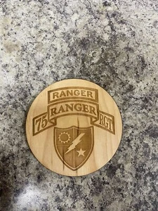75th Ranger Battalion coaster set of 4 - Picture 1 of 2