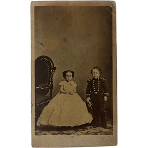 Commodore Nutt & Minnie Warren Little People Circus Barnum Antique CDV Photo - Picture 1 of 4
