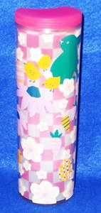 Starbucks Spring 2023 Easter Pink Bunny Floral Garden 16oz bottle tumbler NWT - Picture 1 of 4