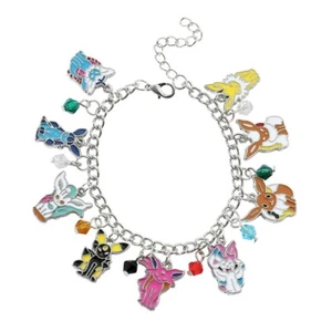 Pokemon Characters 9 Themed Charms Metal Charm Bracelet - Picture 1 of 1