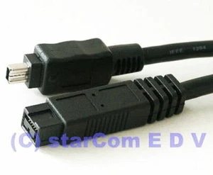 Kabel Firewire 1,8m i.Link DV Camcorder 9-4 pin 1,8 m IEEE1394 9-biegunowa / 4-biegunowa - Zdjęcie 1 z 1