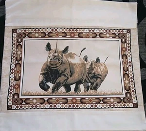 5 x Stunning Cushion Covers Handmade in S.A Lion Leopard Rhino Zebra Elephant - Picture 1 of 7