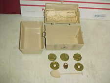 Vtg 1960s Captain Crunch Treasure Chest Bank + Lock Map Bowl Tray Coins Shovel