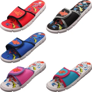 NORTY Boy's Girl's Unisex Slide Strap Sports Shower Beach Pool Sandal - 5 Colors - Picture 1 of 36