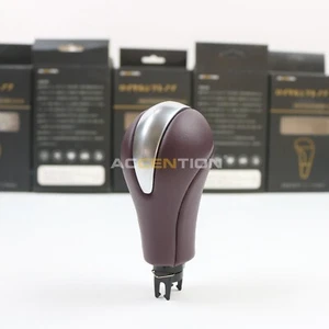 Brown Leather Gear Shift Knob For Infiniti G25 G37 FX37 EX37 QX70 Q60 QX50 - Picture 1 of 9