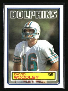 David Woodley 1983 Topps #323  Football Card