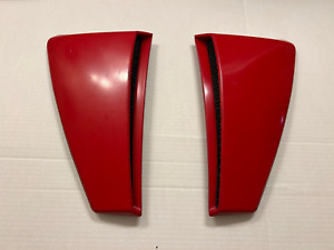 1999-2004 Mustang GT Style Quarter Panel Side Scoops Left Right Pair Red  #12