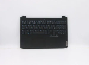 Lenovo Gaming 3-15IMH05 Keyboard Palmrest Top Cover UK Black Blue 5CB0Y99493 - Afbeelding 1 van 1