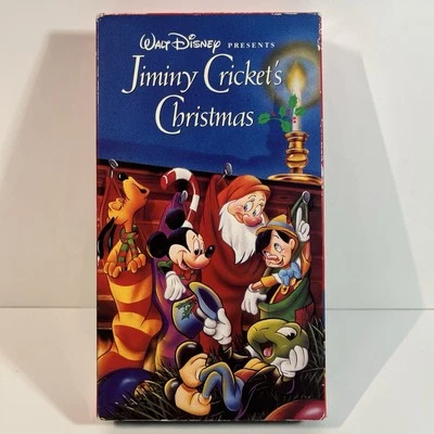 Jiminy Cricket's Christmas (VHS, 1991) Disney Mickey Mouse Goofy Chip Dale VTG - Image 1 of 4