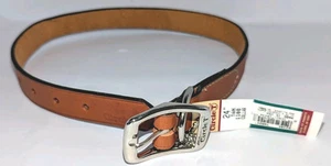 Hundehalsband Leder groß 1x24" Kreis T Eiche gegerbt braun Küstenhaustier USA NEU Neu mit Etikett - Bild 1 von 13