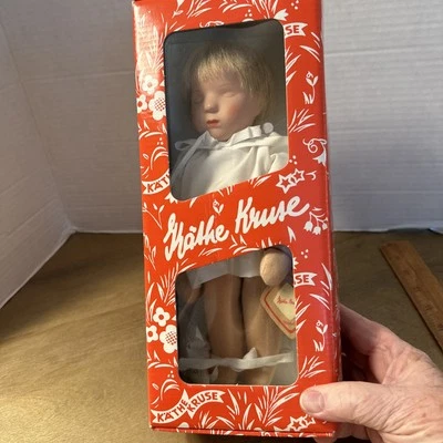 Muñeca bebé Kathe Kruse vintage de 10" en caja con papeleo Alemania Foto 1 de 4