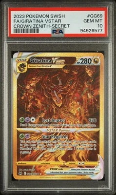 POKEMON 2023 Crown Zenith Secret Rare GIRATINA Vstar #GG69 PSA 10 - Image 1 of 2