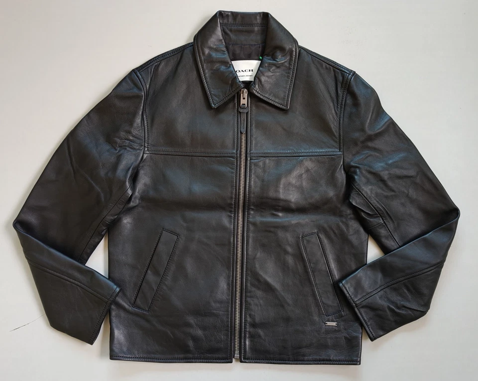 Coach Leather Jacket WORLDWIDE SHIPPING FTP 5046 - Image 1 of 4