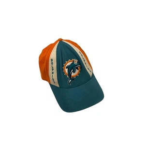 Vintage Reebok Orange Green Miami Dolphins NFL OSFA Flex Fit Cap Hat, Football - Picture 1 of 9