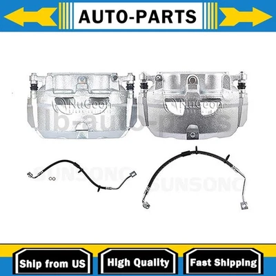 Pinzas de freno de disco delanteras + línea de freno delantera para Ford E-150 E-250 2008 Foto 1 de 4