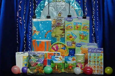 Winnie The Pooh # 14 tazas 1er cumpleaños platos servilletas mantel globo gracias Foto 1 de 3