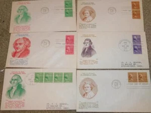 1939-PRESIDENTIAL SERIES VERTICAL & HORIZONTAL COILS FDC`S (13) - Picture 1 of 1