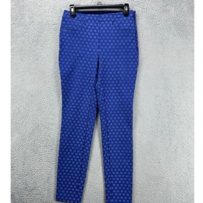 Pantalones de golf RLX Ralph Lauren para mujer 2 azules geométricos florales mezcla de nailon cremallera NUEVOS B1 Foto 1 de 4