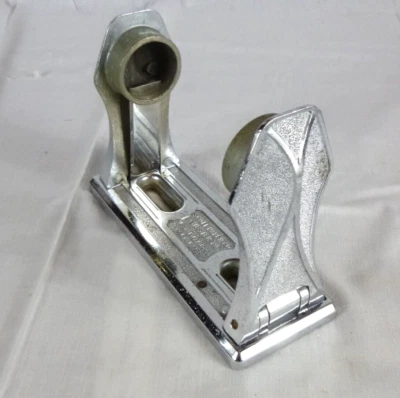 De colección 1931 Art Deco Cromo Scott Paper Co. Soporte de papel higiénico Chester Pa. Foto 1 de 4