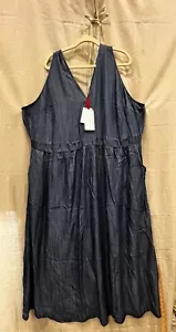 Standered & Practices plus size 4x denium maxi dress - Picture 1 of 12