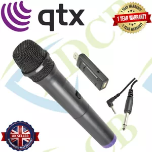 QTX U-MIC-864.8 Wireless Mic Kit USB Receiver + Handheld UHF Radio Microphone - Picture 1 of 4