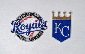 (2) Kansas City Royals Team + circle Logo Embroidered 2.5in Iron / Sew-On Patch - Picture 1 of 5