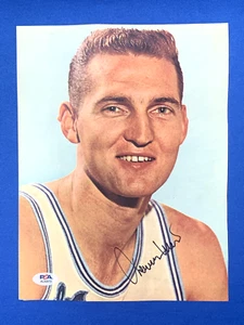 JERRY WEST SIGNED HOF MAGAZINE PHOTO PAGE 8x10.5 PSA DNA LOS ANGELES LAKERS - Picture 1 of 2