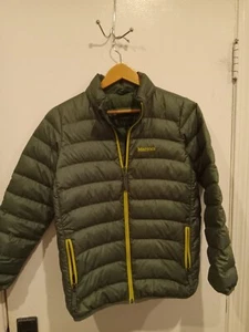 Marmot 700 Fill Puffer Jacket Full Zip Size XL Green Boys Down - Picture 1 of 4