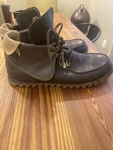 RARE Timberland The Abington Collection fold boot lace ankle leather brown 11M - Picture 1 of 13