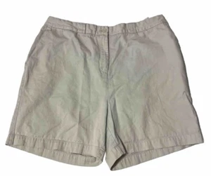 Khaki Chino Shorts Vtg Casual Corner Annex Women’s 1X High Rise Stretch Waist - Picture 1 of 12