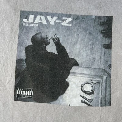 Vintage Y2K Jay Z The Blueprint Shirt Size M/L tan/cream - Image 1 of 4
