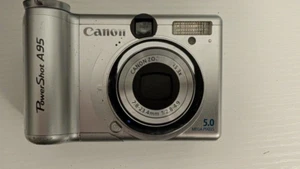 Canon PowerShot A95 Digital Camera 3x Optical Zoom Silver Tested Working VG++ - Picture 1 of 1