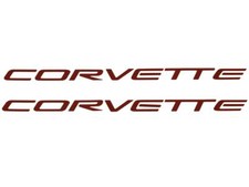2x Corvette Logo Vinyl Decal Stickers; Cars, ZR1, Grand Sport, C5, C6, C7