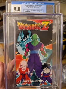 9.8 A+ Dragon Ball Z Destruction VHS Sealed Tape Graded CGC 1998 Piccolo Gohan - Picture 1 of 6