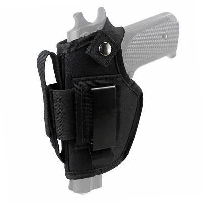 Tactical Ambidextrous Concealed Carry IWB OWB Pistol Holster with Magazine Slot - Image 1 of 4