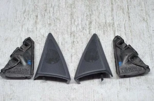 03-09 Mercedes W211 E320 E500 Left Right Front Tweeter Speakers & Cover Black - Picture 1 of 8