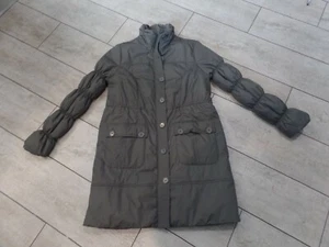 ❤️NEW❤️ YARRA TRAIL 10 Grey puffer parka zip and button coat jacket thick warm - Picture 1 of 10