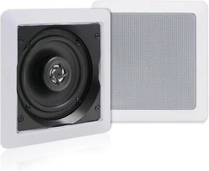 Herdio 5.25" Kitchen Wired Ceiling Speakers 160W 2-Way Wall Flush Mount Speakers - Picture 1 of 10