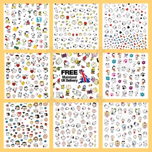 Nail Art Stickers Self-adhesive Snoopy & Friend Cartoon Characters Charlie Brown - Picture 1 of 9