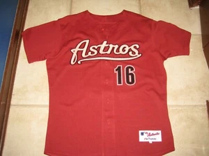 2005 Jason Lane Houston Astros Brick Alternativo Auto'd Camiseta 46 - Imagen 1 de 10