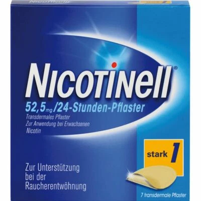 EURIMPHARM ARZNEIMITTEL GMBH NICOTINELL 21 mg/24-Stunden-Pflaster 52,5mg 7 St PZN01261984