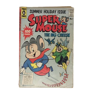 Cómic Supermouse #1 Big Cheese edición de vacaciones de verano 1957 Pines de colección - Imagen 1 de 12