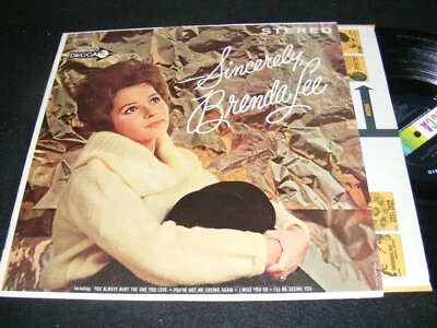 Classic STEREO  BRENDA LEE DECCA Lp SINCERELY 1962 18 years old OWEN BRADLEY - Image 1 of 2