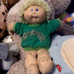 Vintage Cabbage Patch Kids 1978 - 1982 Xavier Roberts Blonde Hair Blue Eye Boy - Picture 1 of 13