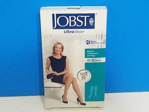 JOBST Ultrasheer Full Calf Knee ct 20-30mmHg Classic Black Large/X-large NEW - Picture 1 of 5