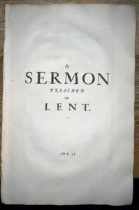 [1661]  'A Sermon Preached In Lent'  Acts 2 v37. Ralph Brownrig  Bible Theology - Bild 1 von 1