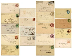 USA Pre 1900 Umschläge Abdeckungen Briefpapier Poststempel etc.. INDIVIDUELLPREIS - Bild 1 von 46