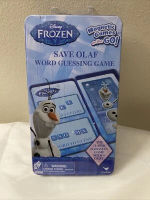 Disney Frozen Save Olaf Word Guessing Magnetic Games on the Go! Cardinal NEW** - Image 1 of 3